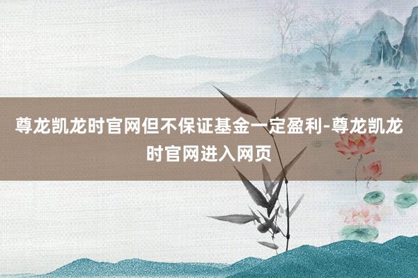 尊龙凯龙时官网但不保证基金一定盈利-尊龙凯龙时官网进入网页